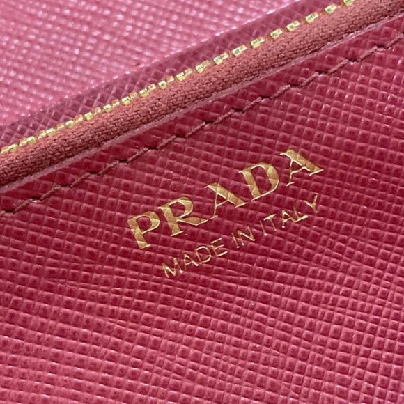 Auth PRADA - 1MH132 Black Saffiano Leather Long Wallet - Picture 6 of 7